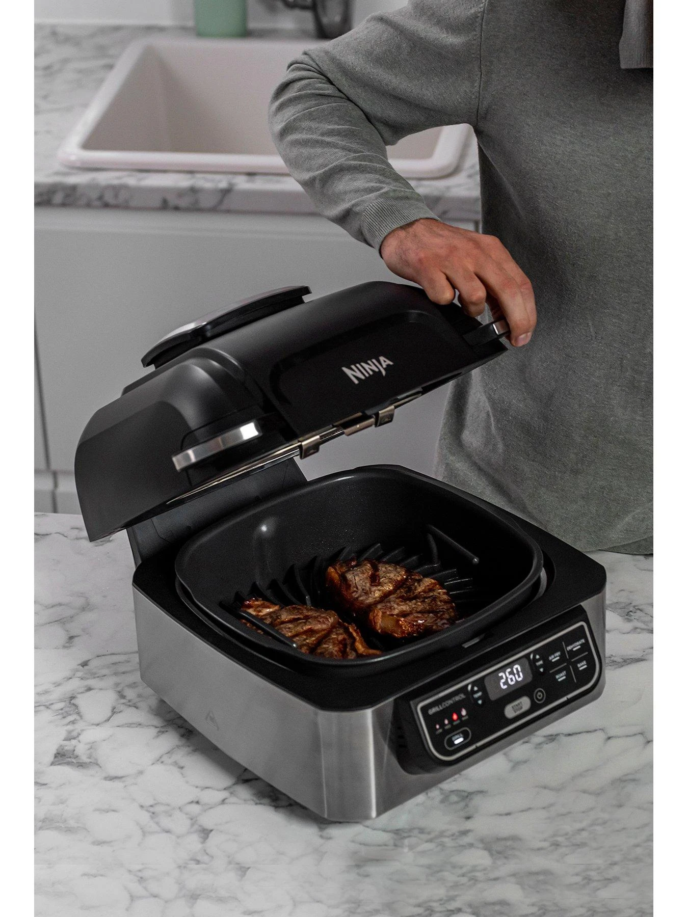 NINJA Foodi Health Grill And Air Fryer AG301UK 6 NINJA Foodi Health Grill And Air Fryer AG301UK - Image 4