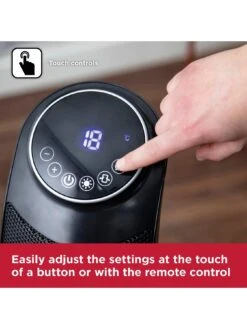 Black & Decker 2.2KW Digital PTC Tower Fan Heater With 8 Hour Timer -Appliance Pro PRYKW SQ6 0000000004 BLACK SLd4