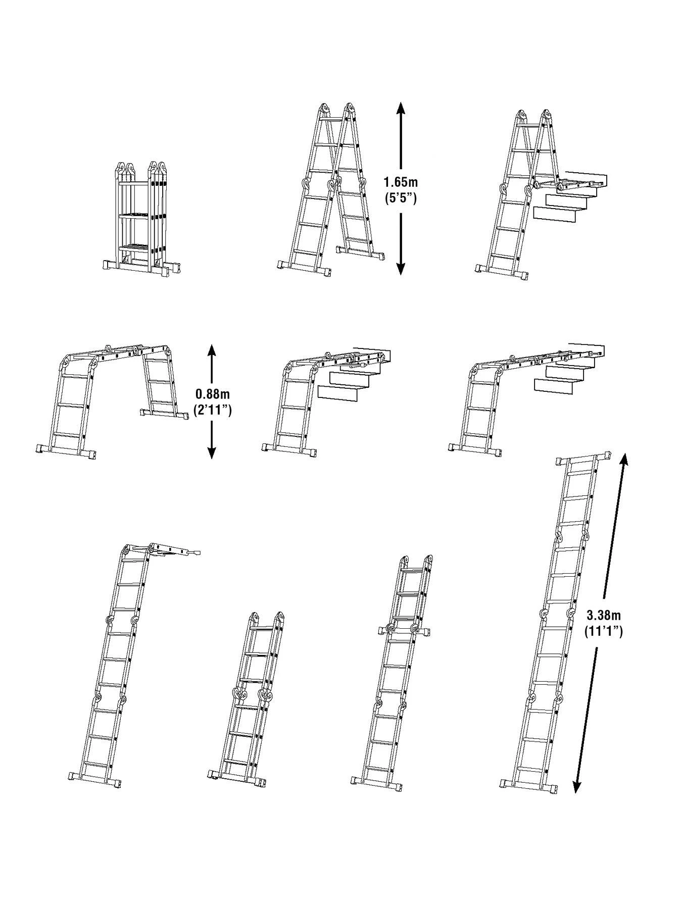 Werner 12-Way Combination Ladder 8 Werner 12-Way Combination Ladder - Image 6