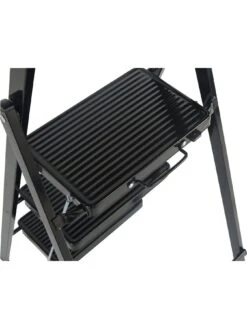 Werner 3 Tread Black Stepstool With Tool Tray -Appliance Pro PUHRR SQ3 0000000088 NO COLOR SLd1