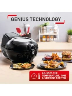 Tefal ActiFry Genius XL 2in1 Air Fryer With 9 Auto Cooking Programs 1.7kg Black -Appliance Pro Q6AG9 SQ3 0000000004 BLACK SLd1