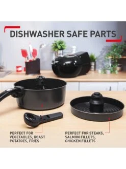 Tefal ActiFry Genius XL 2in1 Air Fryer With 9 Auto Cooking Programs 1.7kg Black -Appliance Pro Q6AG9 SQ4 0000000004 BLACK SLd2