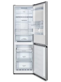 Hisense RB390N4WC1 60cm Wide Total No Frost Fridge Freezer - Stainless Steel Look -Appliance Pro Q7CNT SQ3 0000000035 SILVER SLd1