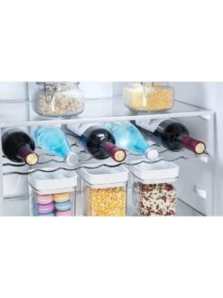 Hisense RB390N4WC1 60cm Wide Total No Frost Fridge Freezer - Stainless Steel Look -Appliance Pro Q7CNT SQ5 0000000035 SILVER SLd3