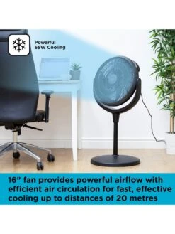 Black & Decker 16 Inch 3-Height Velocity Power Fan With Remote -Appliance Pro Q9UTW SQ4 0000000088 NO COLOR SLd2