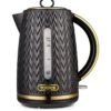 Tower Empire 1.7L Textured Kettle - Black -Appliance Pro QAP9D SQ1 0000000099 N A SLf