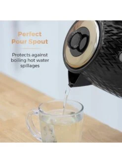 Tower Empire 1.7L Textured Kettle - Black 13 Tower Empire 1.7L Textured Kettle - Black -Appliance Pro QAP9D SQ6 0000000099 N A SLd4