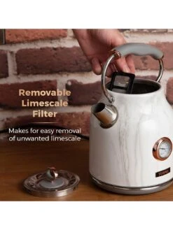 Tower 3KW 1.7L Stainless Steel Kettle - Marble Rose Gold -Appliance Pro QAP9E SQ6 0000000099 N A SLd4