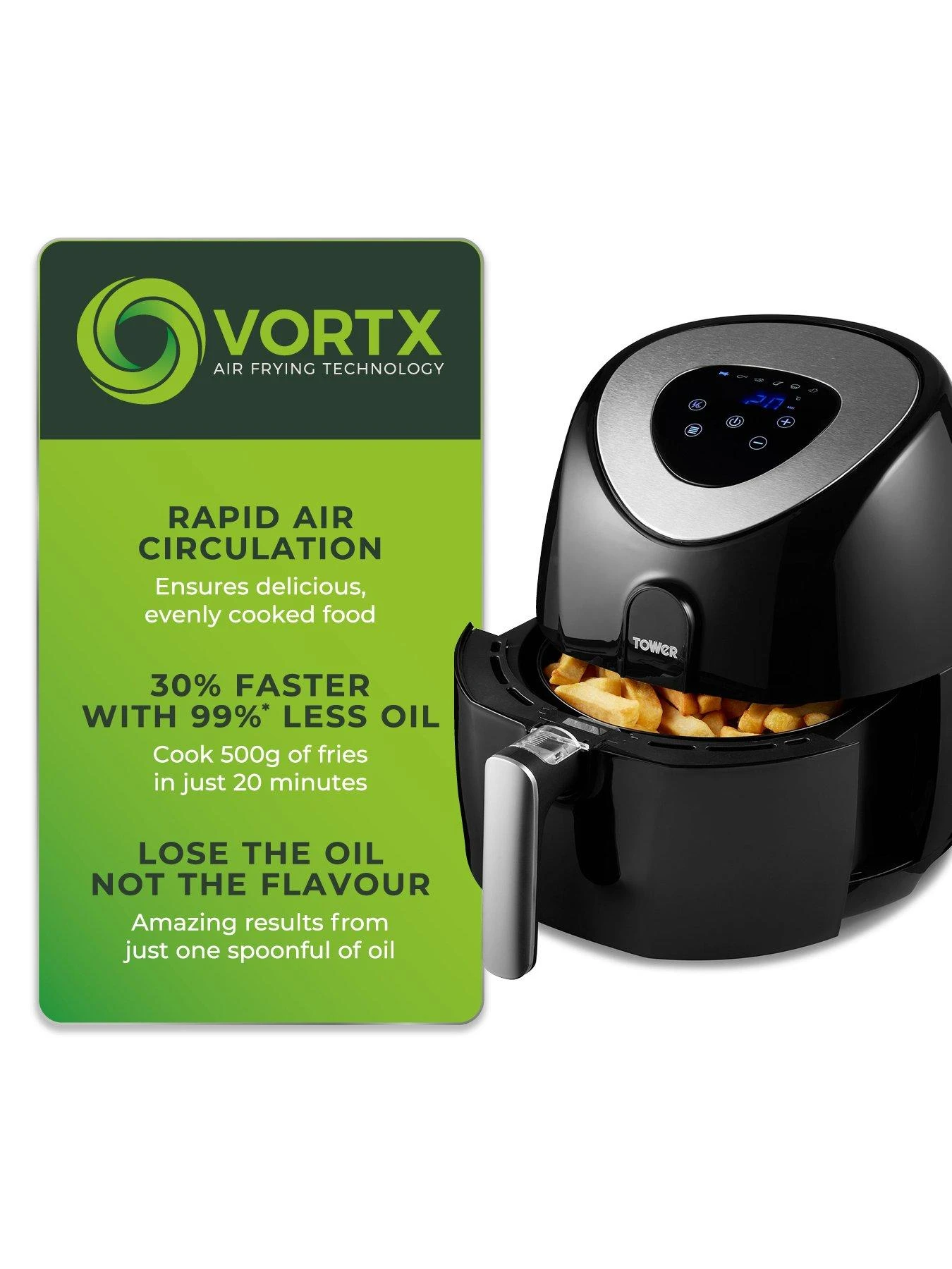 Tower Vortx 4.3L Digital Air Fryer 6 Tower Vortx 4.3L Digital Air Fryer - Image 4