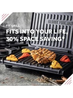 George Foreman Medium Black Fit Grill - 25810 -Appliance Pro QDCDN SQ5 0000000088 NO COLOR SLd3