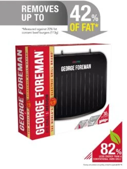 George Foreman Medium Black Fit Grill - 25810 -Appliance Pro QDCDN SQ7 0000000088 NO COLOR ICf
