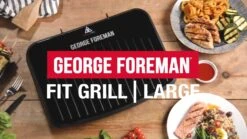George Foreman Medium Black Fit Grill - 25810 -Appliance Pro QDCDN SQ8 0000000088 NO COLOR DVvL