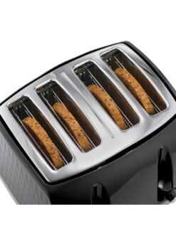 Russell Hobbs Honeycomb 4 Slice Black Plastic Toaster - 26071 12 Russell Hobbs Honeycomb 4 Slice Black Plastic Toaster - 26071 -Appliance Pro QDCEE SQ4 0000000088 NO COLOR SLd2