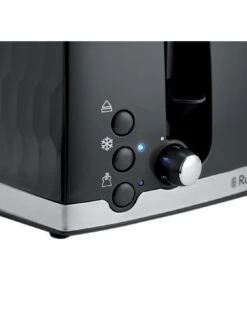 Russell Hobbs Honeycomb 4 Slice Black Plastic Toaster - 26071 13 Russell Hobbs Honeycomb 4 Slice Black Plastic Toaster - 26071 -Appliance Pro QDCEE SQ5 0000000088 NO COLOR SLd3