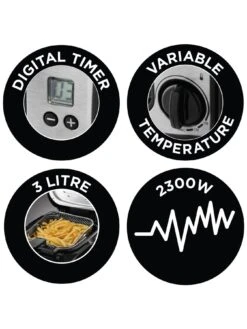 Russell Hobbs 3-Litre Digital Deep Fryer - 24580 -Appliance Pro QDCEL SQ7 0000000088 NO COLOR ICf