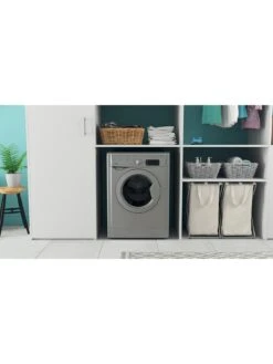 Indesit IWDD75145SUKN 7kg Wash, 5kg Dry, 1400 Spin Washer Dryer - Silver -Appliance Pro QDUGW SQ3 0000000035 SILVER SLd1