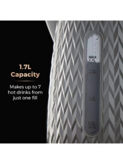 Tower Empire 1.7L Textured Kettle - Grey 12 Tower Empire 1.7L Textured Kettle - Grey -Appliance Pro QG3P9 SQ5 0000000088 NO COLOR SLd3