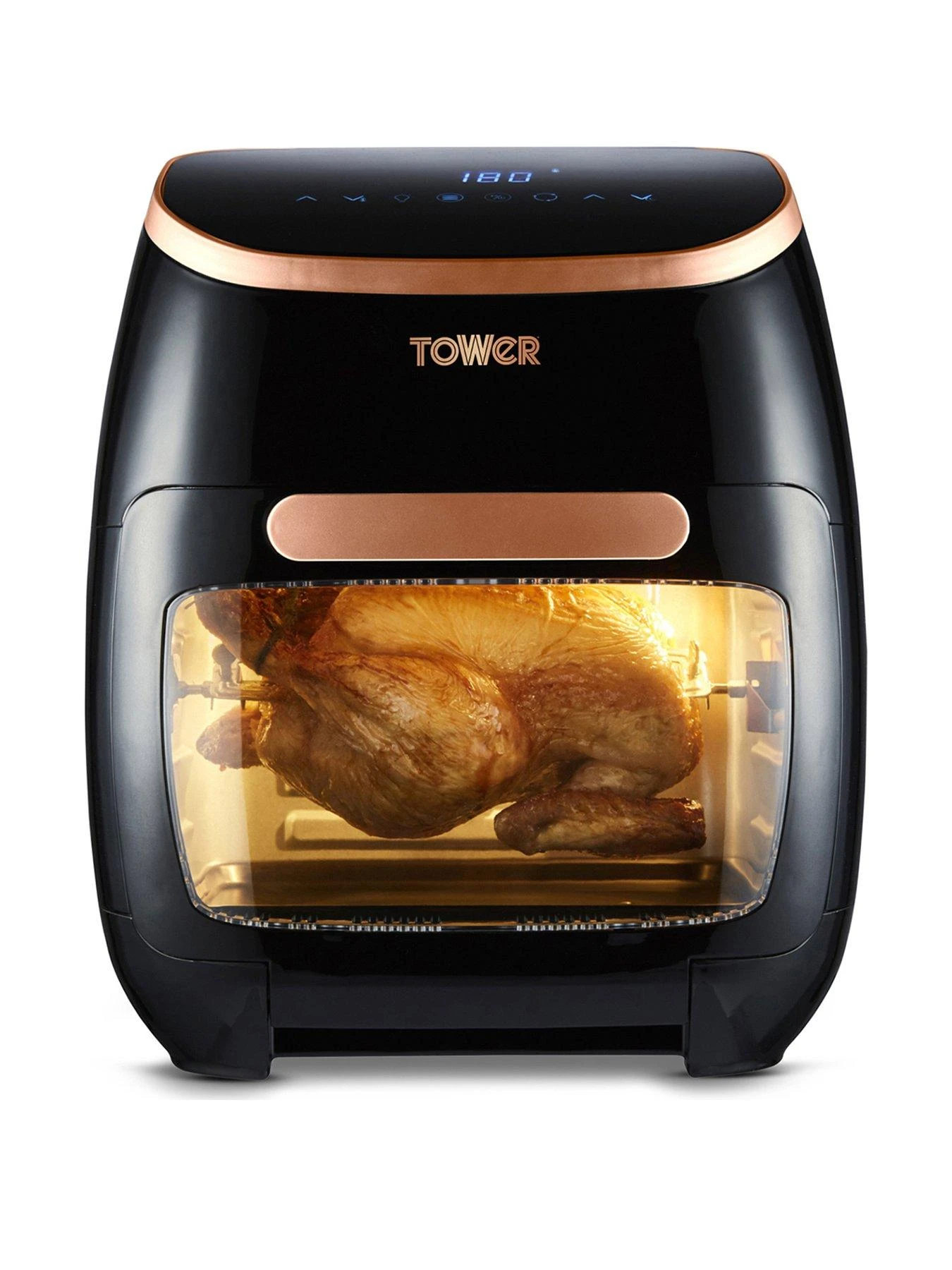 Tower Xpress Pro Vortx 5-in-1 Digital Air Fryer Oven 11L Black And Rose Gold T17039RGB 3 Tower Xpress Pro Vortx 5-in-1 Digital Air Fryer Oven 11L Black And Rose Gold T17039RGB