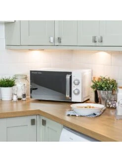 Russell Hobbs RHM1731 Inspire White Compact Manual Microwave -Appliance Pro QGEYP SQ7 0000000088 NO COLOR ICf