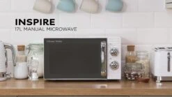 Russell Hobbs RHM1731 Inspire White Compact Manual Microwave -Appliance Pro QGEYP SQ8 0000000088 NO COLOR DVvL