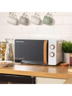 Russell Hobbs RHMM713 Scandi Compact White Manual Microwave -Appliance Pro QGEYR SQ3 0000000088 NO COLOR SLd1