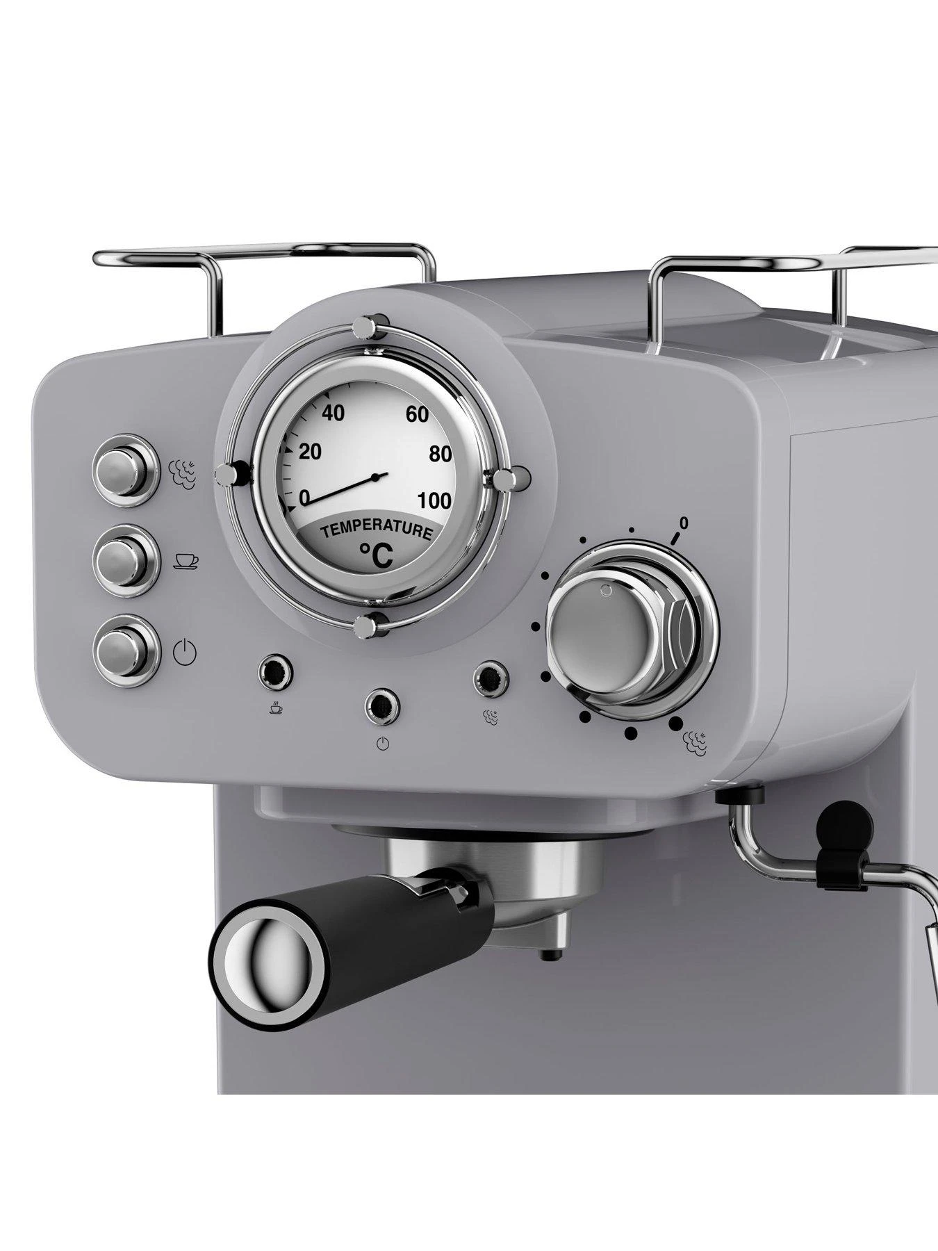 Swan Retro Espresso Maker - Grey 6 Swan Retro Espresso Maker - Grey - Image 4
