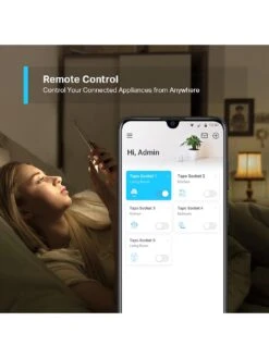 TP-Link TP Link Tapo P100 Smart Socket (Twin Pack) 12 TP-Link TP Link Tapo P100 Smart Socket (Twin Pack) -Appliance Pro QK67X SQ4 0000000013 WHITE SLd2