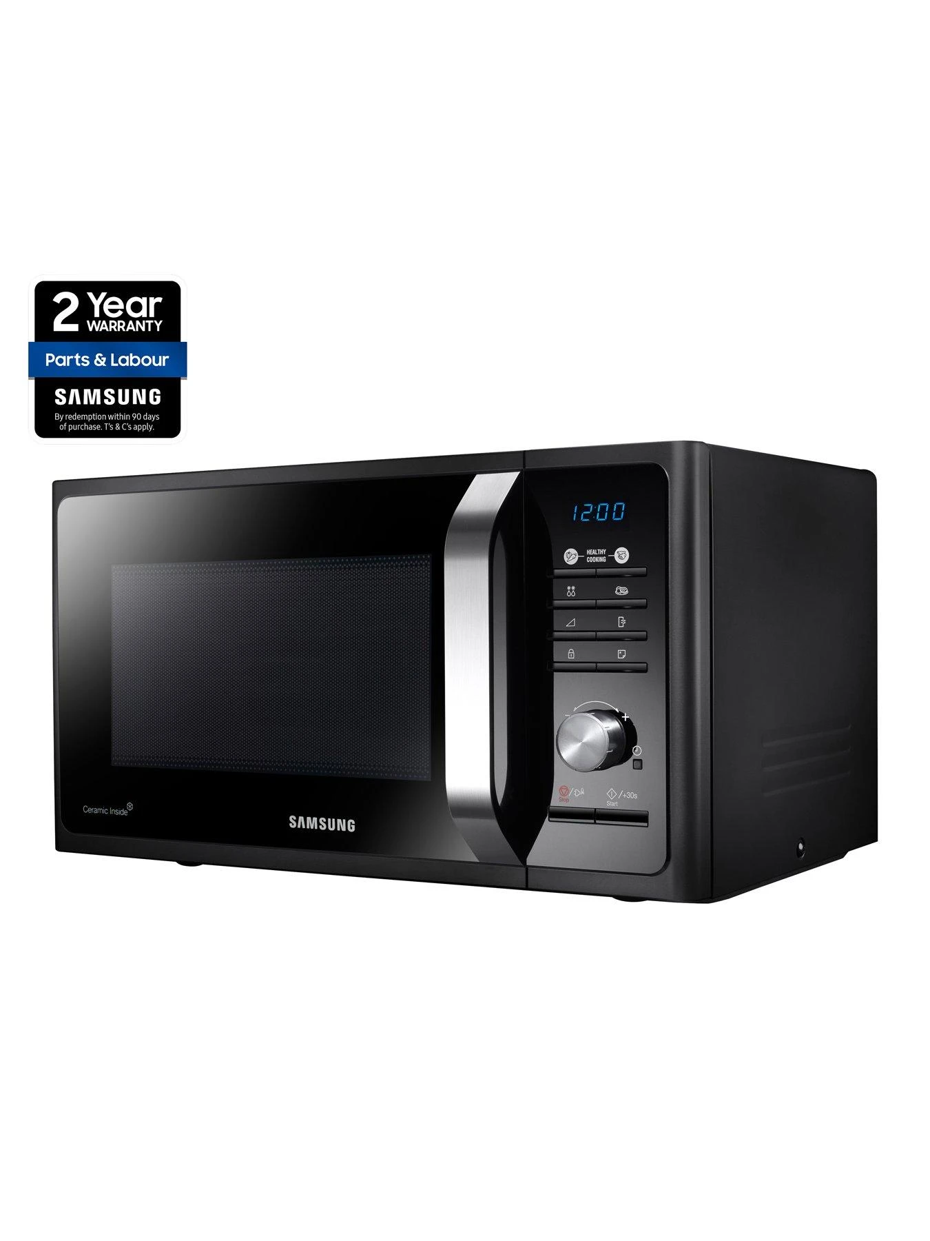 Samsung MS23F301TFK/EU 23 Litre Solo Microwave - Black 4 Samsung MS23F301TFK/EU 23 Litre Solo Microwave - Black - Image 2