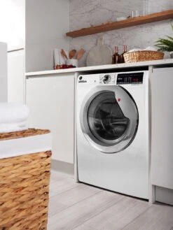 Hoover H-WASH 300 H3DS41065TACE-80 10+6kg 1400 Washer Dryer - White 14 Hoover H-WASH 300 H3DS41065TACE-80 10+6kg 1400 Washer Dryer - White -Appliance Pro QR6NU SQ6 0000005833 WHITE CHROME SLd4