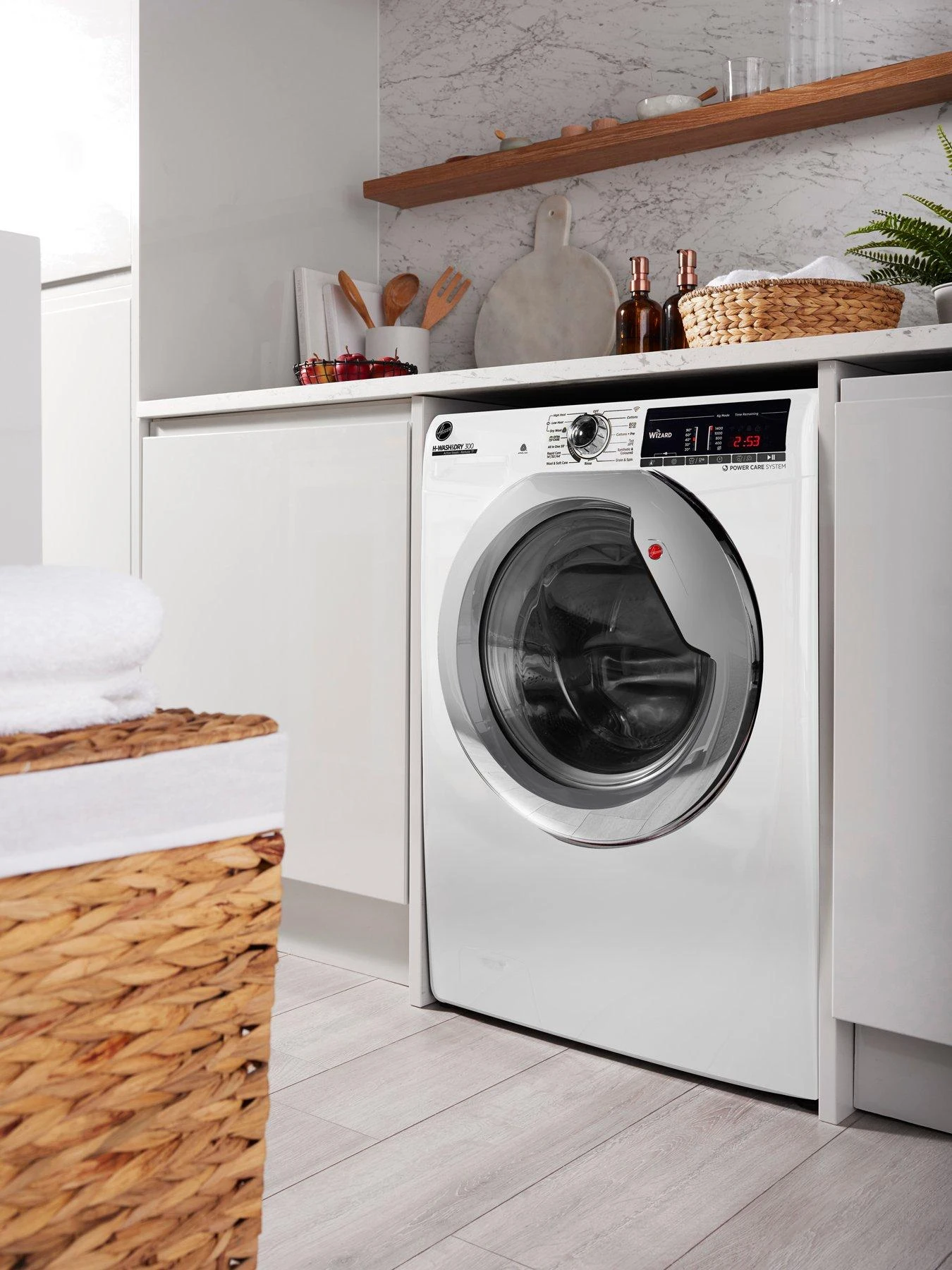 Hoover H-WASH 300 H3DS41065TACE-80 10+6kg 1400 Washer Dryer - White 8 Hoover H-WASH 300 H3DS41065TACE-80 10+6kg 1400 Washer Dryer - White - Image 6