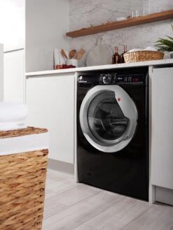 Hoover H-WASH 300 H3W495TACBE/-80 9kg Load, 1400 Spin Washing Machine - Black -Appliance Pro QR6PC SQ5 0000003539 BLACK CHROME SLd3