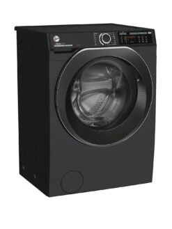 Hoover H-WASH 500 HW 410AMBCB/1-80 10kg Load 1400 Spin Washing Machine - Black, With Wifi Connectivity - A Rated -Appliance Pro QR6PG SQ2 0000003539 BLACK CHROME SLb
