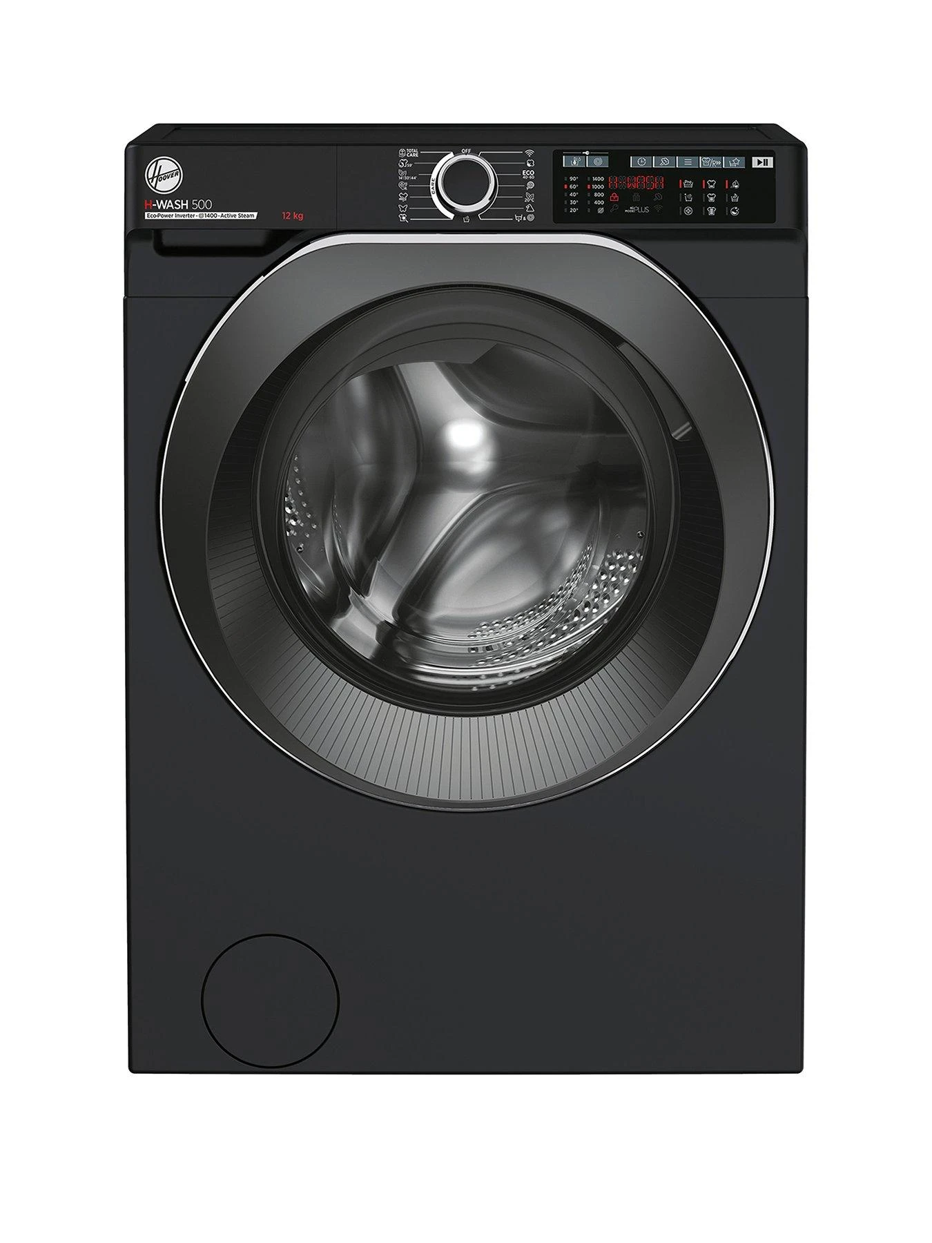 Hoover H-WASH 500 HW 412AMBCB 12kg Load, 1400 Spin Washing Machine with Wifi Connectivity - Black - A Rated 3 Hoover H-WASH 500 HW 412AMBCB 12kg Load, 1400 Spin Washing Machine with Wifi Connectivity - Black - A Rated