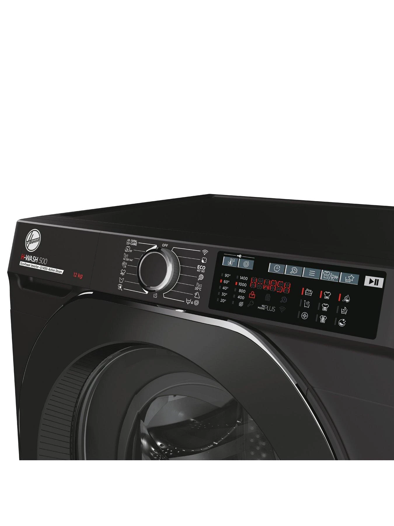 Hoover H-WASH 500 HW 412AMBCB 12kg Load, 1400 Spin Washing Machine with Wifi Connectivity - Black - A Rated 5 Hoover H-WASH 500 HW 412AMBCB 12kg Load, 1400 Spin Washing Machine with Wifi Connectivity - Black - A Rated - Image 3