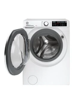 Hoover H-WASH 500 HW 414AMC/1-80 14kg Load 1400 Spin Washing Machine - White, With Wifi Connectivity - A Rated -Appliance Pro QR6PL SQ2 0000005833 WHITE CHROME SLb