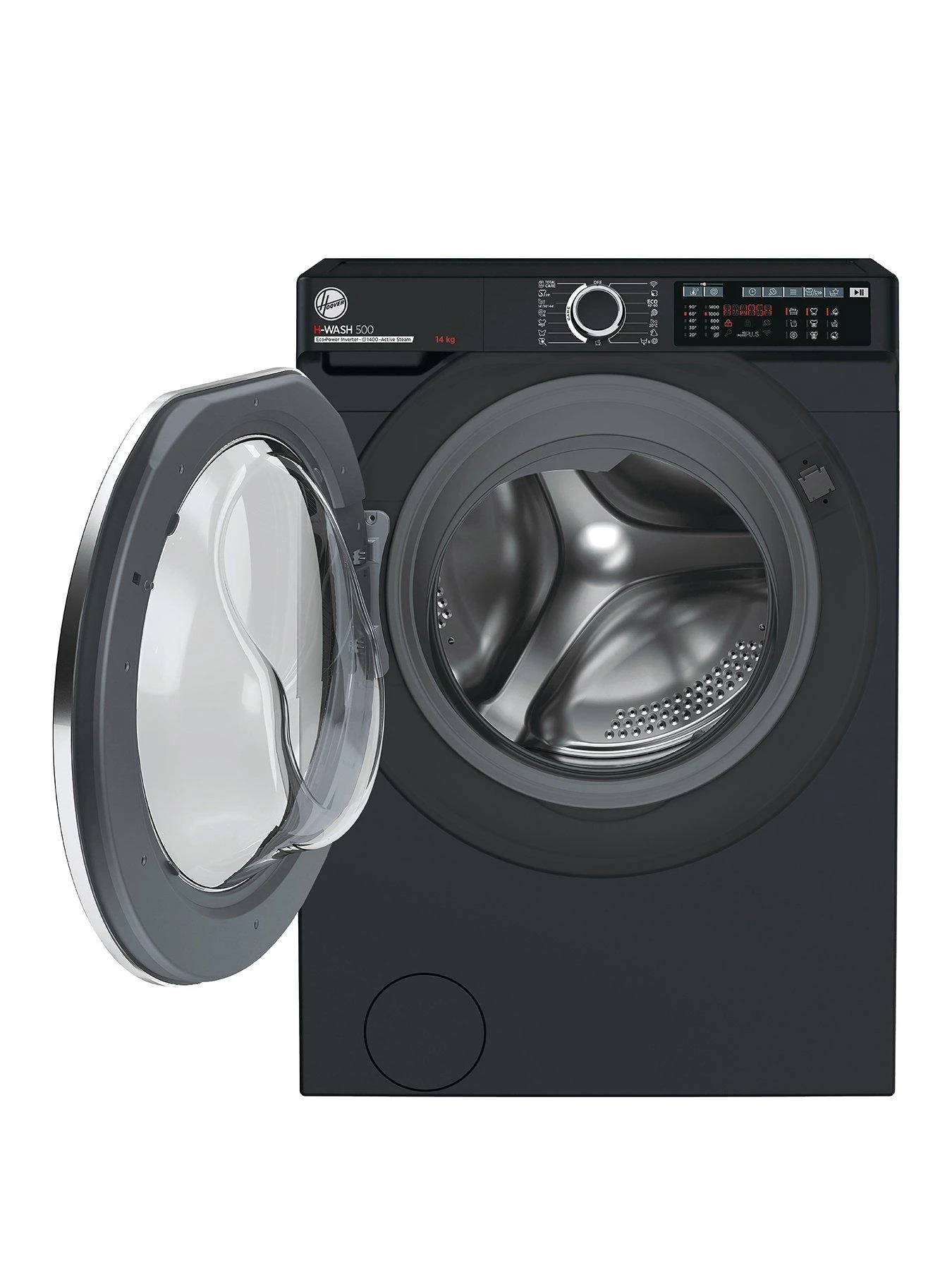 Hoover H-WASH 500 HW 414AMBCB 14kg Load, 1400 Spin Washing Machine, Wifi Connectivity - Black - A Rated 4 Hoover H-WASH 500 HW 414AMBCB 14kg Load, 1400 Spin Washing Machine, Wifi Connectivity - Black - A Rated - Image 2