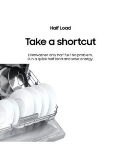 Samsung DW60M6050FS Series 6 Samsung Dishwasher, 14 Place Settings And A Flexible '3rd Rack' Cutlery Tray - Silver 12 Samsung DW60M6050FS Series 6 Samsung Dishwasher, 14 Place Settings And A Flexible '3rd Rack' Cutlery Tray - Silver -Appliance Pro QRM7A SQ4 0000000035 SILVER SLd2