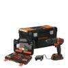 Black & Decker 18v Hammer Drill With Toolbox And Accessories BCD700K104A-GB -Appliance Pro QTD43 SQ1 0000000088 NO COLOR SLf