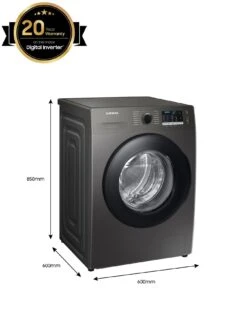 Samsung Series 5 WW80TA046AX/EU ecobubble™ Washing Machine - 8kg Load 1400rpm Spin B Rated - Graphite -Appliance Pro QULNJ SQ7 0000000527 GRAPHITE ICf