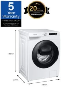 Samsung Series 5+ WW90T554DAW/S1 AddWash™ Washing Machine - 9kg Load 1400rpm Spin A Rated - White 16 Samsung Series 5+ WW90T554DAW/S1 AddWash™ Washing Machine - 9kg Load 1400rpm Spin A Rated - White -Appliance Pro QULNP SQ7 0000000013 WHITE ICf