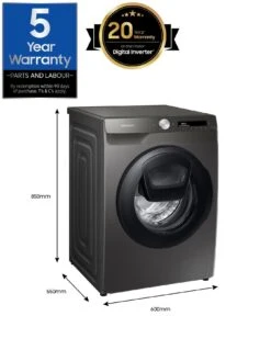 Samsung Series 5+ WW90T554DAN/S1 AddWash™ Washing Machine - 9kg Load 1400rpm Spin A Rated - Graphite 16 Samsung Series 5+ WW90T554DAN/S1 AddWash™ Washing Machine - 9kg Load 1400rpm Spin A Rated - Graphite -Appliance Pro QULNT SQ7 0000000527 GRAPHITE ICf