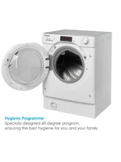 Candy CBD 485D1E 8kg Wash, 5kg Dry Washer Dryer - White -Appliance Pro QVHVG SQ5 0000000013 WHITE SLd3