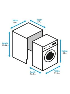 Candy CBD 485D1E 8kg Wash, 5kg Dry Washer Dryer - White -Appliance Pro QVHVG SQ7 0000000013 WHITE ICf