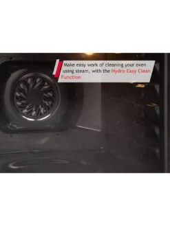 Hoover H-OVEN HOC3BF3058IN 60cm Hydro Easy Clean Oven - Black -Appliance Pro QVHY4 SQ6 0000000166 STAINLESS STEEL SLd4