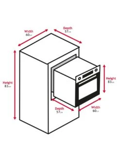 Hoover H-OVEN HOC3BF3058IN 60cm Hydro Easy Clean Oven - Black -Appliance Pro QVHY4 SQ7 0000000166 STAINLESS STEEL ICf