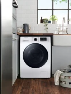 Samsung Series 5 WD80TA046BE/EU With Ecobubble™ 8/5kg Washer Dryer, 1400rpm, E Rated - White -Appliance Pro QVM43 SQ3 0000000013 WHITE SLd1