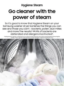 Samsung Series 5 WD80TA046BE/EU With Ecobubble™ 8/5kg Washer Dryer, 1400rpm, E Rated - White -Appliance Pro QVM43 SQ5 0000000013 WHITE SLd3