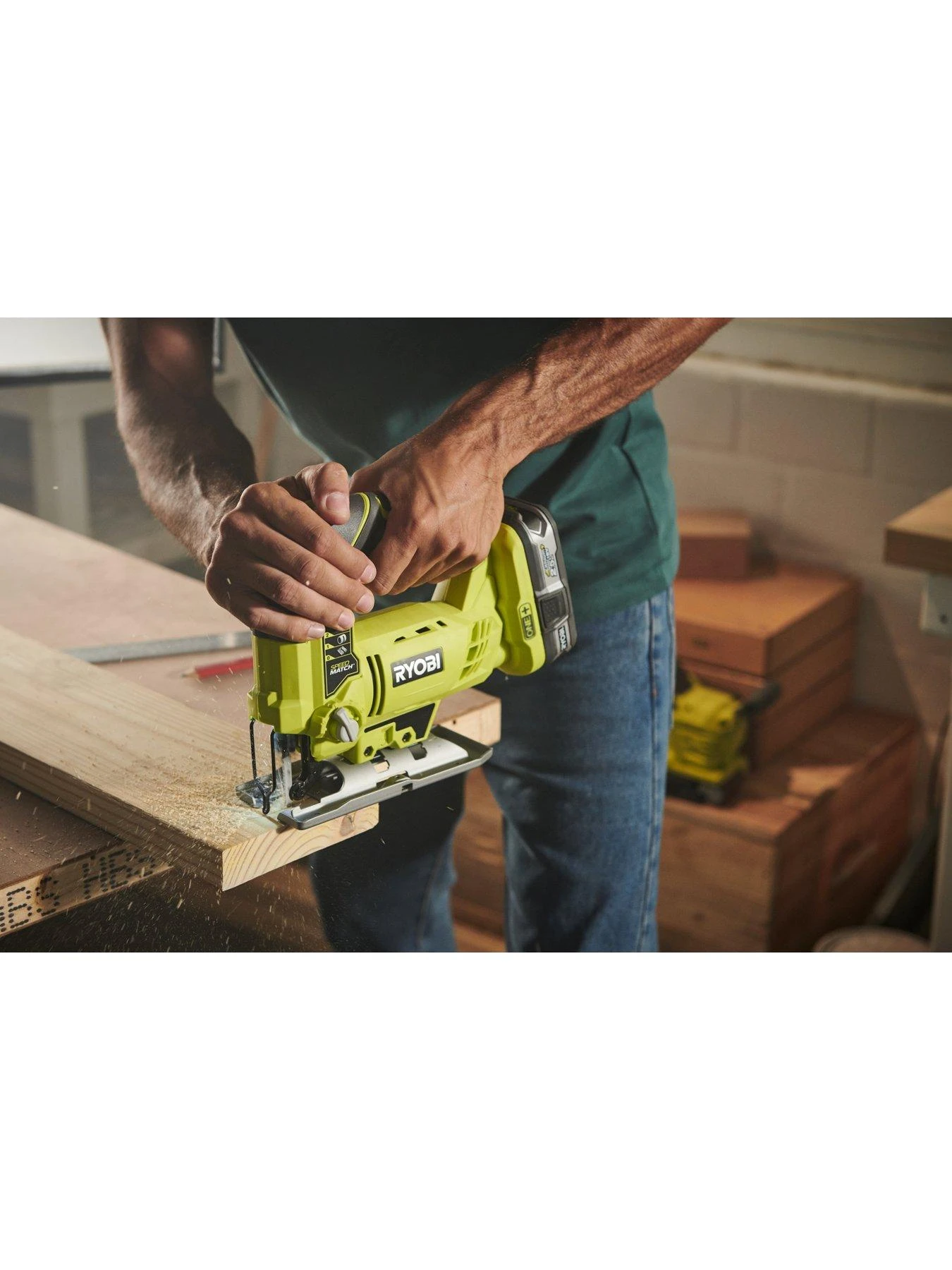 RYOBI R18JS-0 18V ONE+ Cordless Flush Cut Jigsaw (Bare Tool) 4 RYOBI R18JS-0 18V ONE+ Cordless Flush Cut Jigsaw (Bare Tool) - Image 2