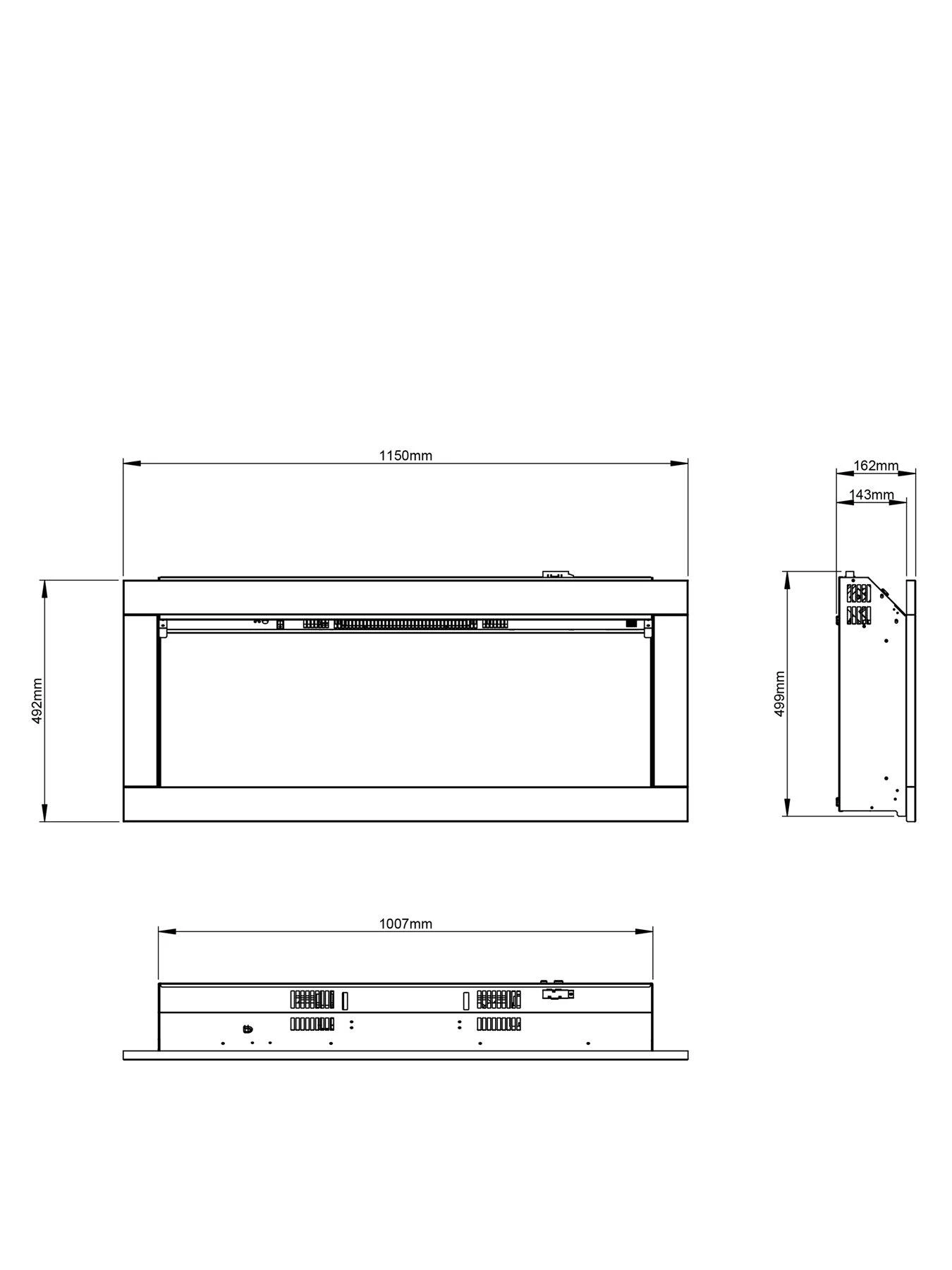 Be Modern Avella Grande Wall Inset Fire 6 Be Modern Avella Grande Wall Inset Fire - Image 4