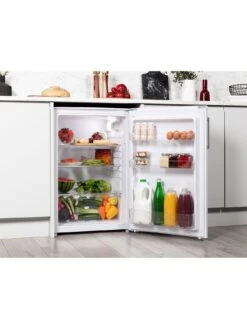 Hoover HVTL 54BHKN Under Counter Larder Fridge, 55cm Wide - Black -Appliance Pro QXVAV SQ5 0000000004 BLACK SLd